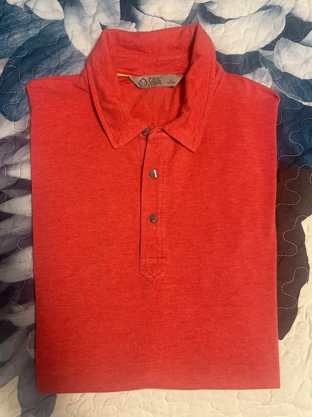 Men's Red Short-Sleeve Polo Shirt